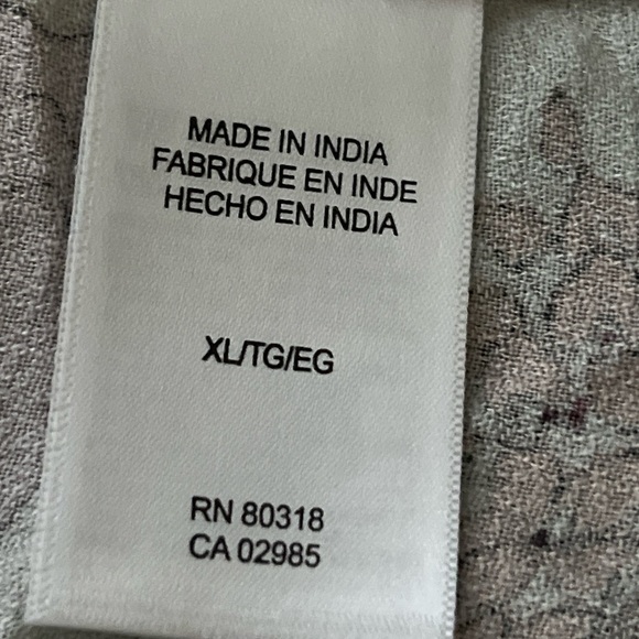 Lucky Brand Pink and Brown Puff Sleeve Blouse - Picture 4 of 6